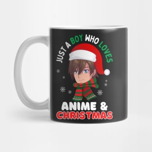 Just a boy who loves anime and Christmas Mug